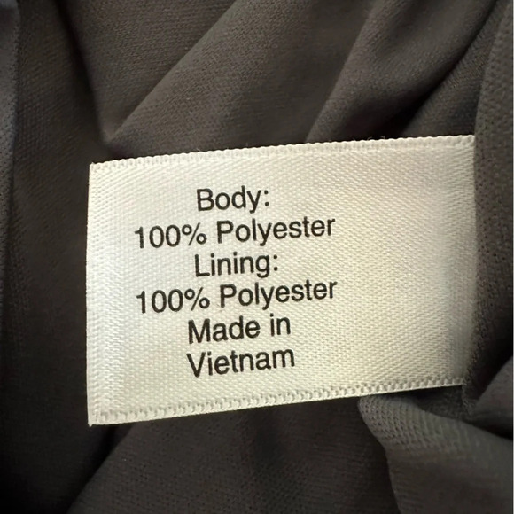 Lane Bryant size 18 Silver Metallic Pleated Crossover Dress High Low Lined Party - Picture 7 of 7